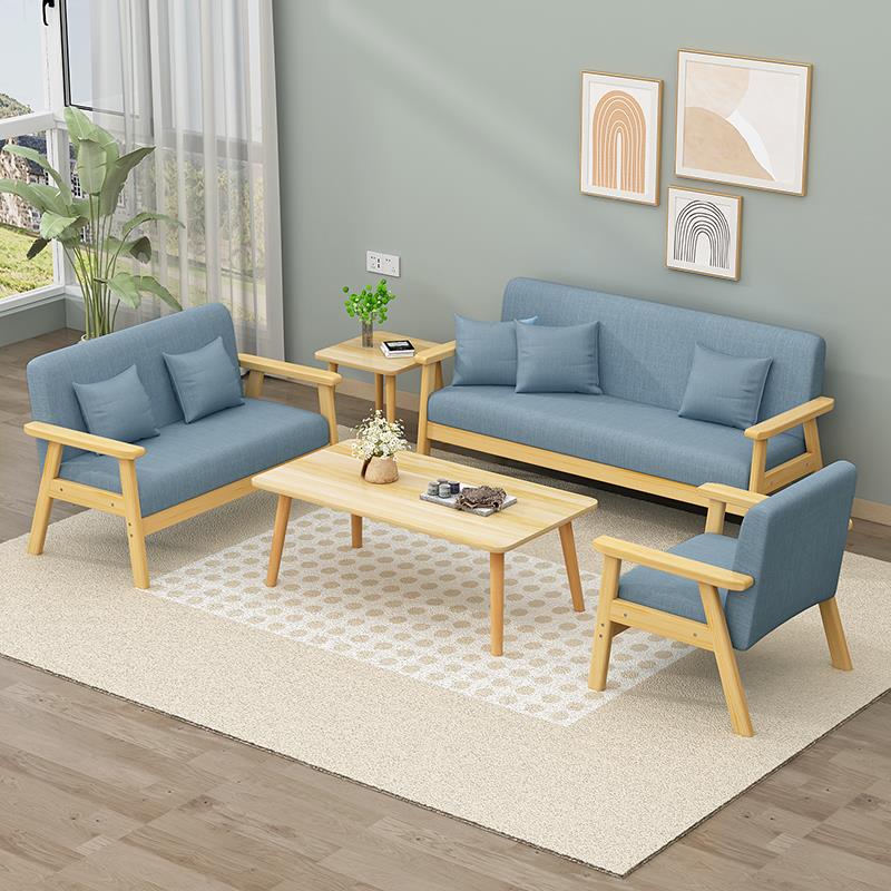 cs布艺沙发型茶几合客厅卧室实木简202471易组户出租房小公寓小用
