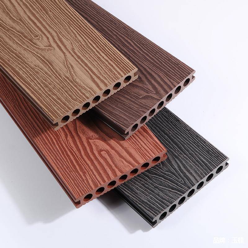 木地板户外露台花园板室外地防366腐木地阳台塑共挤二代板庭院木