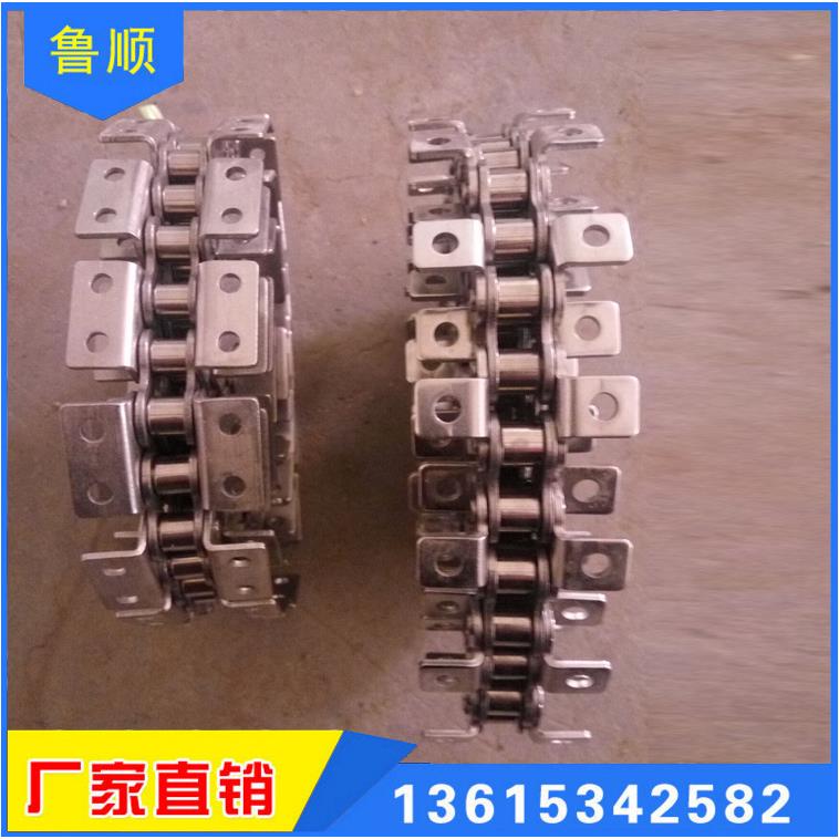 不锈钢链条业工输送链条节距滚子链双条板式链链条100传动链