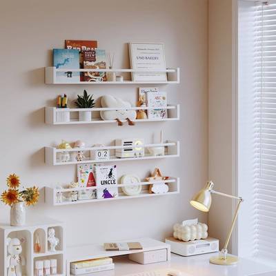 墙儿童杂志绘本收纳置物架4pcs壁挂小书架手253收伴玩上偶整理纳