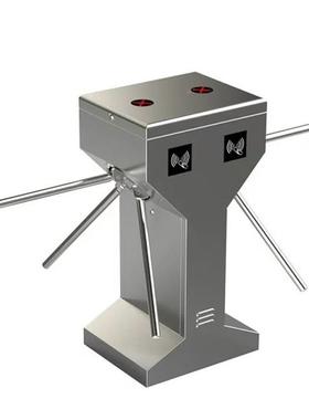 立XCB手动三辊闸人行通道站单向脸识别景区人摆车闸式门禁系统