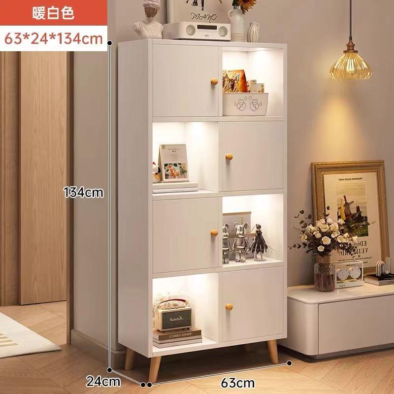 书柜架家用落地子简601约置物架合收纳架储物柜多书层客厅格柜矮
