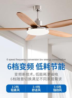 中力古13521风新扇灯复古一中式家用大风客厅餐厅体中山灯具实木