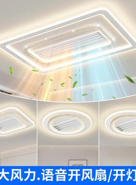 2025新款厅无叶凉暖风扇灯卧室客吸顶全光谱卧室厅83607餐吊扇风