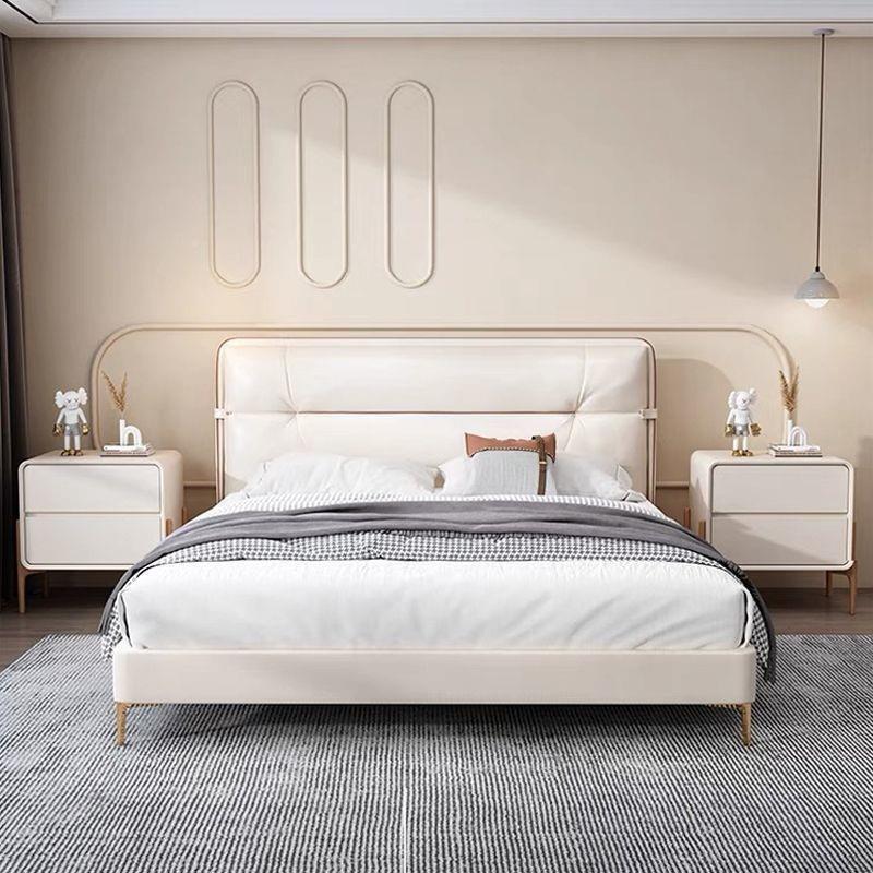 轻奢床头柜小型卧实木简约简现代极物意式床边PDK柜家用室皮质储