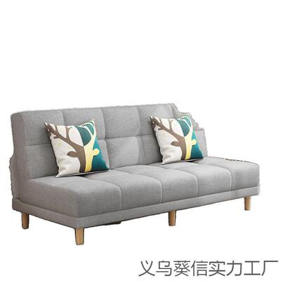 折叠出沙发能床客厅小户型BEN现简约布艺租屋沙发多功沙发贵妃组