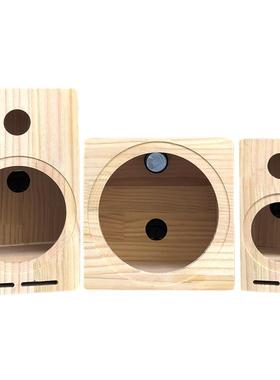 汽车音叭响改装KBB喇家用实木箱4寸5寸6.5寸8体空箱二分频迷寸垒