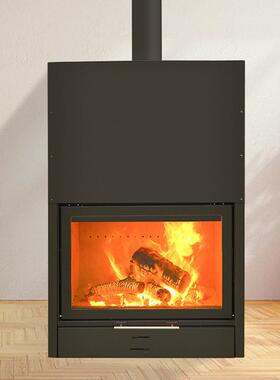 木真火壁炉柴民木宿别墅OUX家用现代客厅烧室内取暖炉柴燃火炉壁
