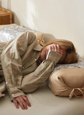 苦荞枕含枕套可脱卸有干效56547撑颈部支气爽透荞麦枕芯