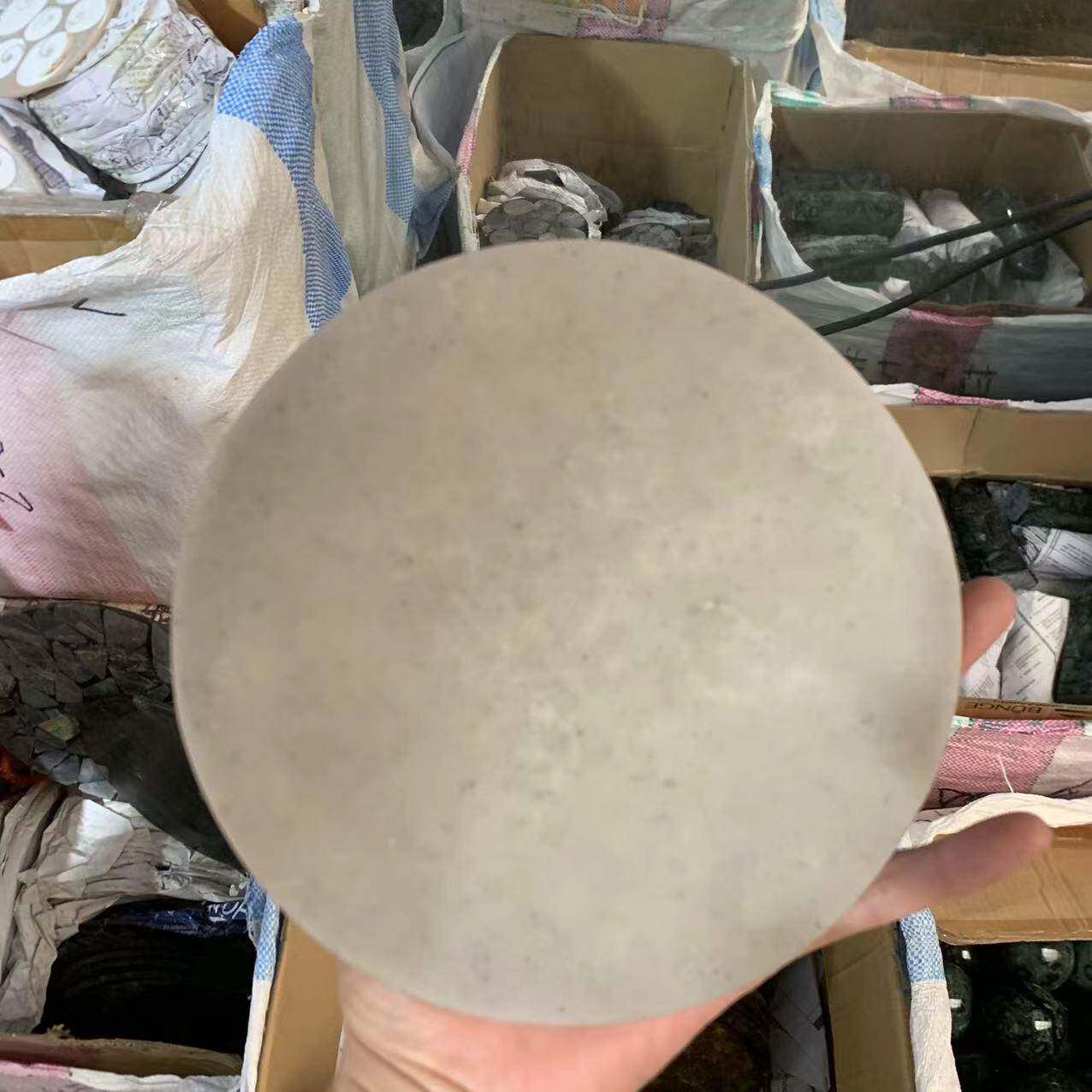 螺壳术天然l螺化石圆盘家居贝品办公桌摆件天然形成艺ICI图案不一