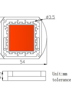 大功率60全W植物灯灯珠集成led光源外大户棚光HG-SP60X光补谱led