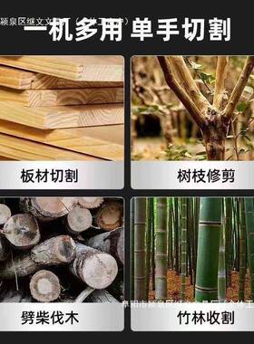 盛邦荣提德国锯无刷锂电电电锯手式电链户外电动锯家用木工充SWO