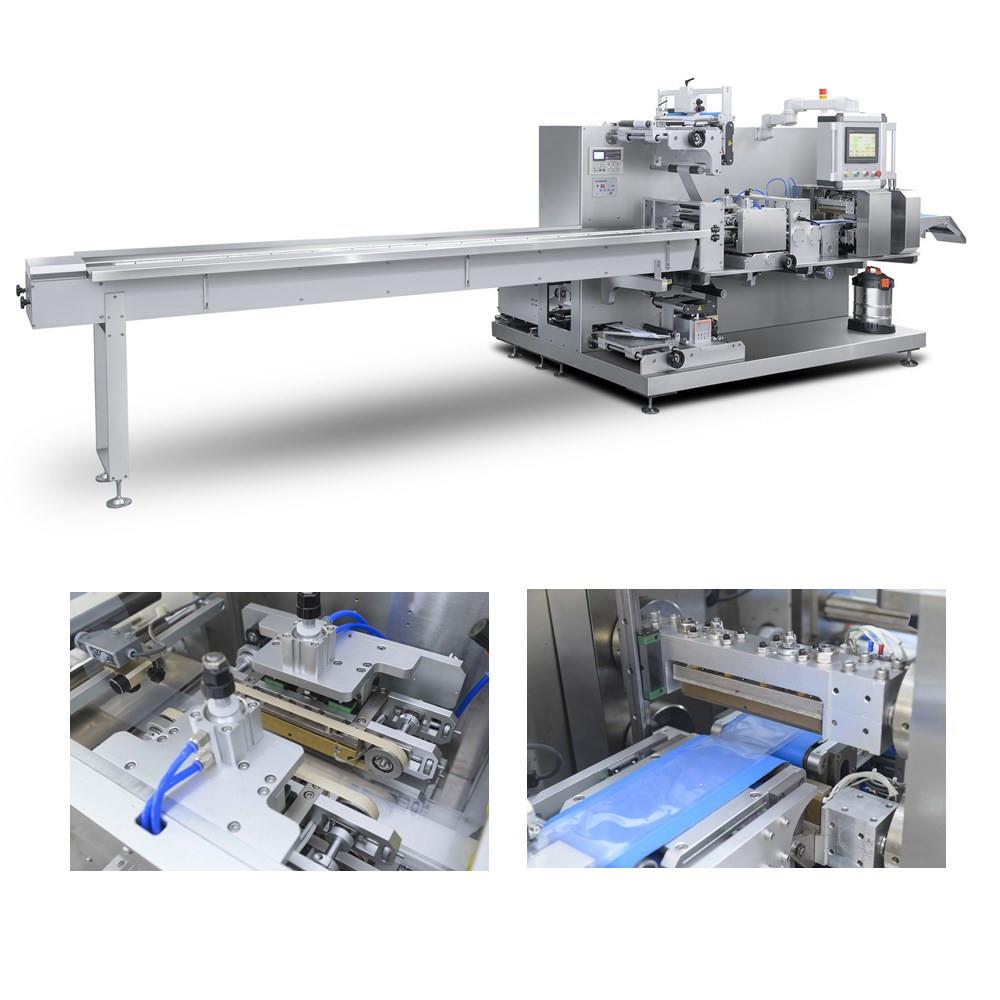 全自动冷敷贴四边封包装机水凝胶贴防粘全自动输送包装机