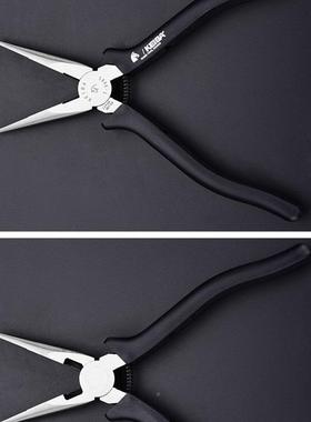 KIBA/S钳T-308电E工尖嘴乙烯管HYO尖嘴钳200MM尖咀钳