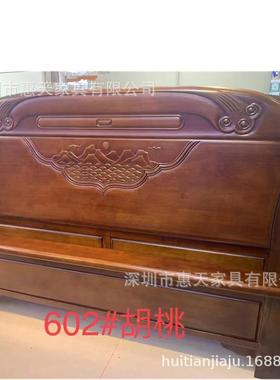 2025包脚新款86011.米白胚床橡木木白漆胚床实白胚床没有油床头床