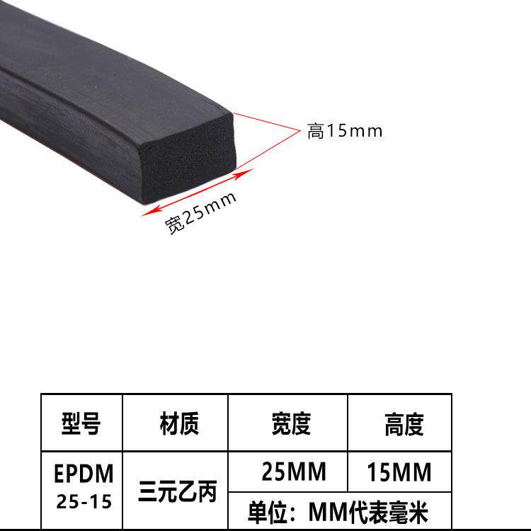 密p封海条三乙丙发泡绵橡胶条edm配元电柜箱黑色平板橡胶发泡HSG