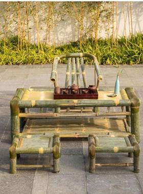 ll椅竹桌子竹子小茶几户竹外桌院tb-80076庭茶台家茶用休闲桌椅靠