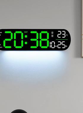 HHF创意新品挂钟多能时钟客厅钟表大屏L闹ED数字钟计时5功502