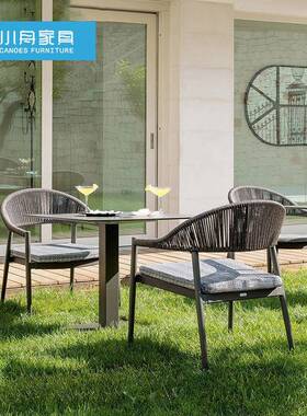 庭院编天台花户外桌椅组合别墅园露台餐桌椅室外休闲露台22-1-5-3