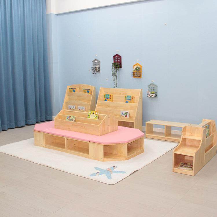 幼儿EHH园本书架绘套装三角书架纳置物玩收具柜实木杂志架儿童书,住宅家具,儿童书柜,淘宝优惠券,粉丝福利购,淘宝优惠卷