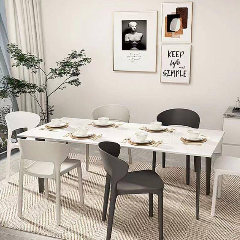 家用塑料椅子现简代VVM约餐椅加厚塑桌料牛角椅北约休闲背靠椅洽