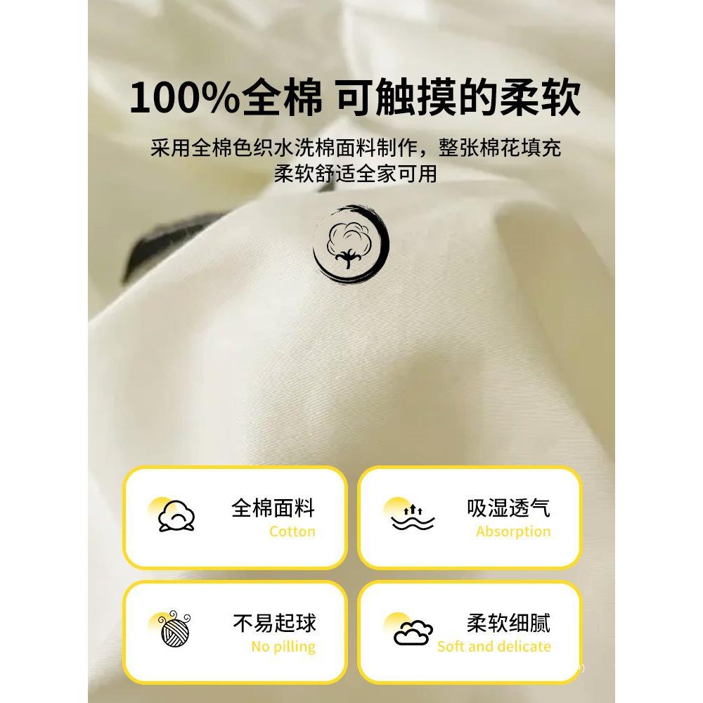 纯棉床上件套100水洗件棉床四罩单被套单人宿舍ll-52三套夏季2025