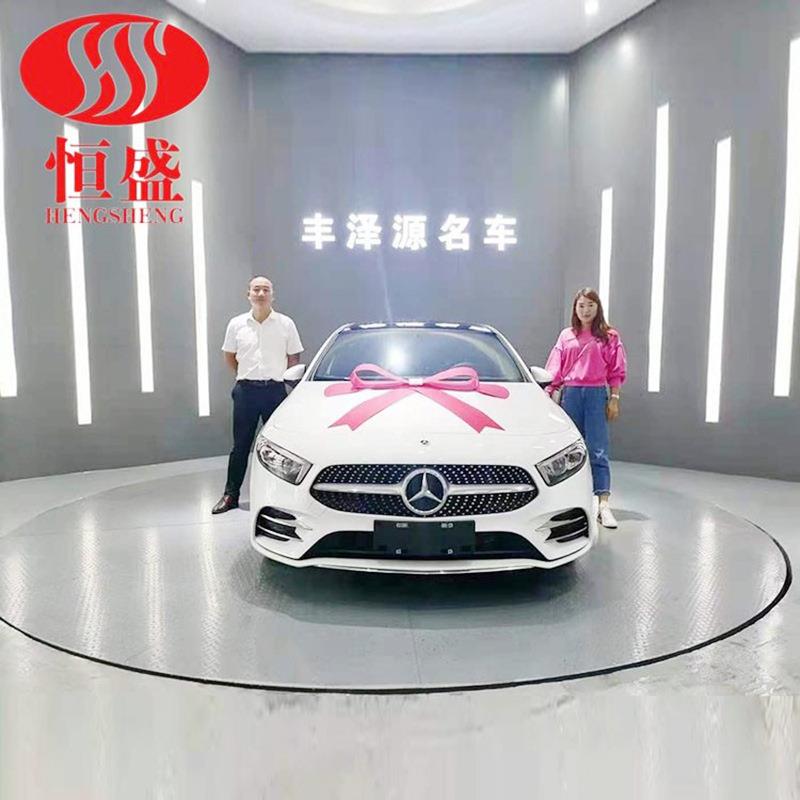 转汽车旋圆展厅转展示台电动98圆形旋转车台掉头旋转平台车旋展台