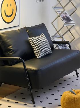 沙发小户型出租房公寓简约网服铁屋DRD装店红卡座客厅双三人艺皮