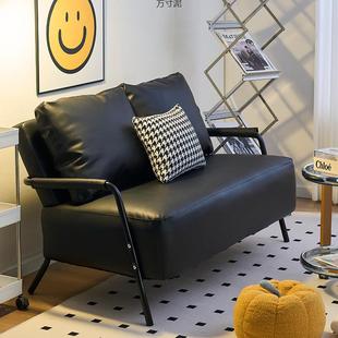 沙发小户型出租房公寓简约网服铁屋DRD装 店红卡座客厅双三人艺皮