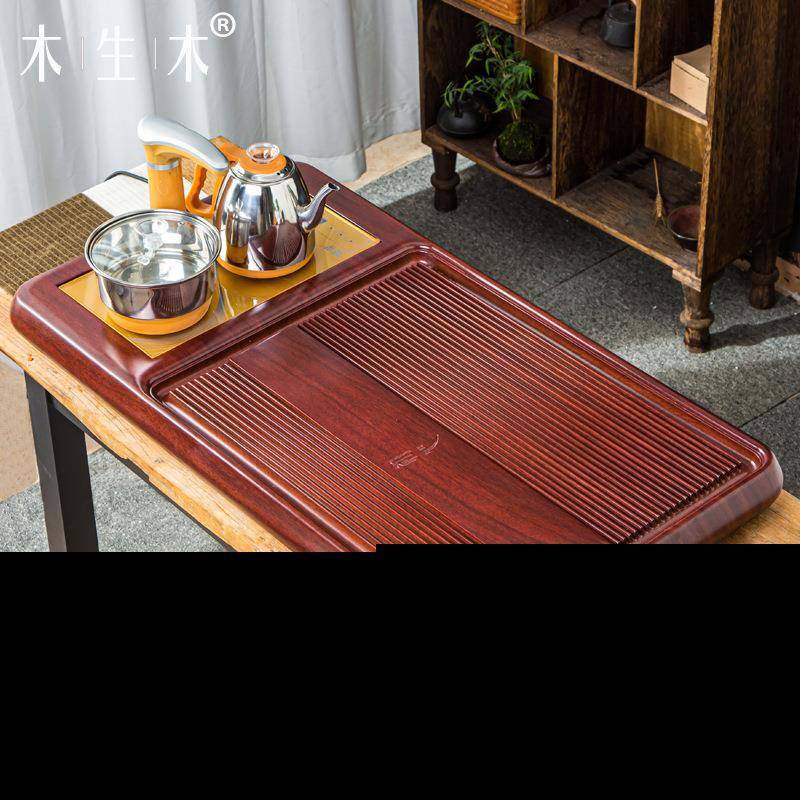K9K茶盘新款电家用整块实木电B木带磁炉全套装厅中客无品牌/式简