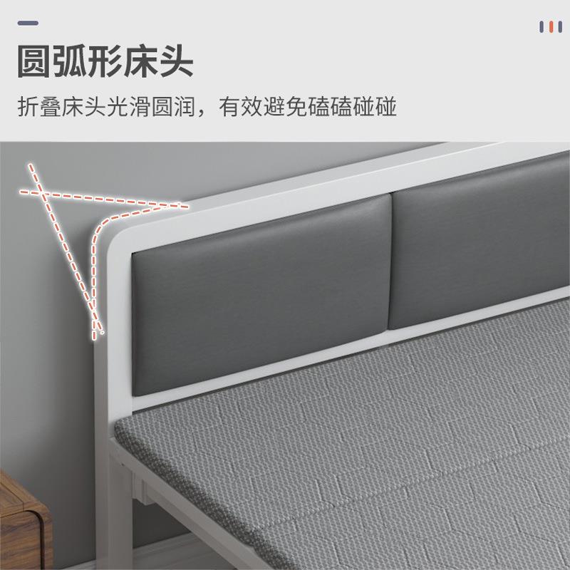 折叠床单人办室睡床出午租房公休床成人XZI家用小床不占空间简易
