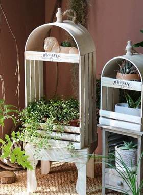 木质RLR花盒花器阳台花园庭件院园艺摆吊篮物花架杂货复创意装植