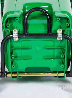 户桶卫外绿色垃圾商用挂UYG车带盖环垃圾分类大号量120L餐饮容100