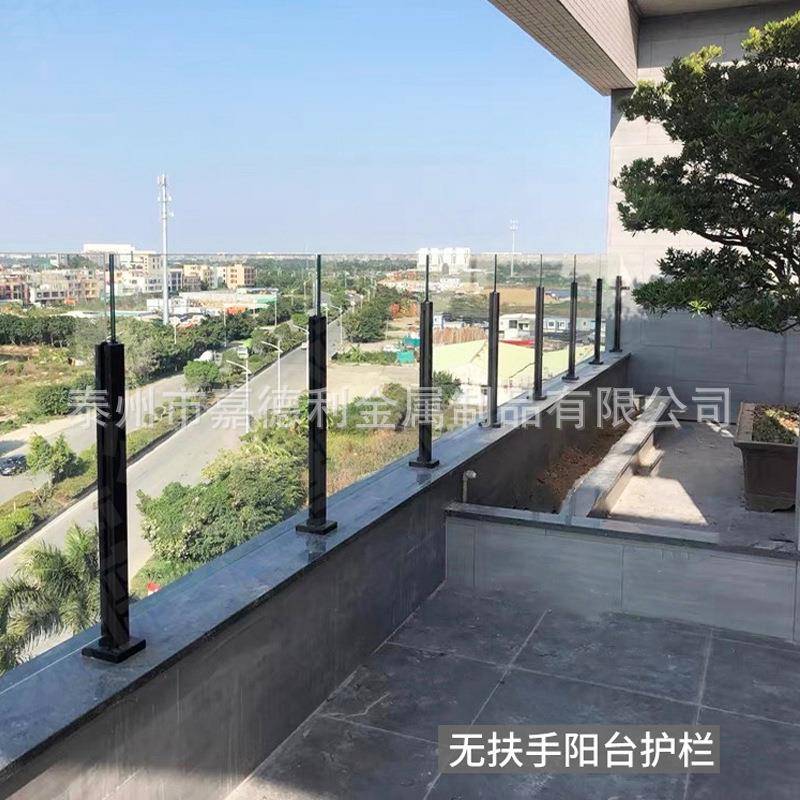栏楼杆立柱04楼梯扶手不锈立柱阳钢台护栏玻璃阳台梯立柱VOU卡槽