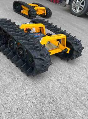 IXJ厂家直底供迷你履带盘型机械底盘总成小型通用电遥动控履带底