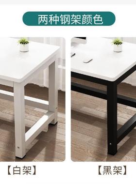 实木电脑桌宽工直播AL1010691米2小桌子网白色学生简约作员工桌红