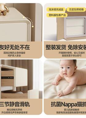 黑色床头实木家卧室205新款小型床用边柜柜子简约卧室收IMB纳置物