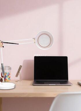 美式台灯护眼LE插式夹子折叠长50095D臂缩伸工作科学与学电习直播