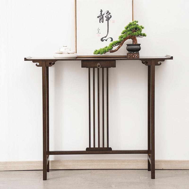 花架置物落架阳台端景花台新式玄关客厅中地式实轻木GJO奢架子门