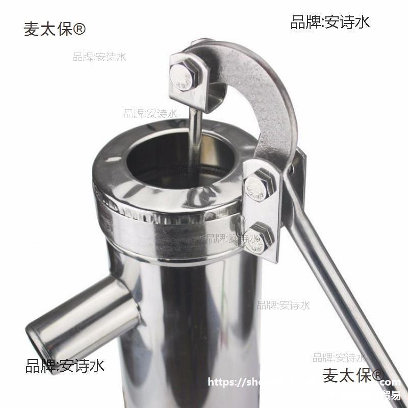 标款不锈钢UTZ水井老准手动摇水压泵压水机式洋井头麦太保