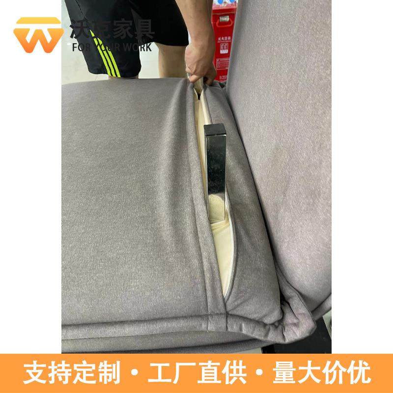 多功绒ZSF布厅发床两用钢架客小户型折叠单能人沙懒人简约沙发