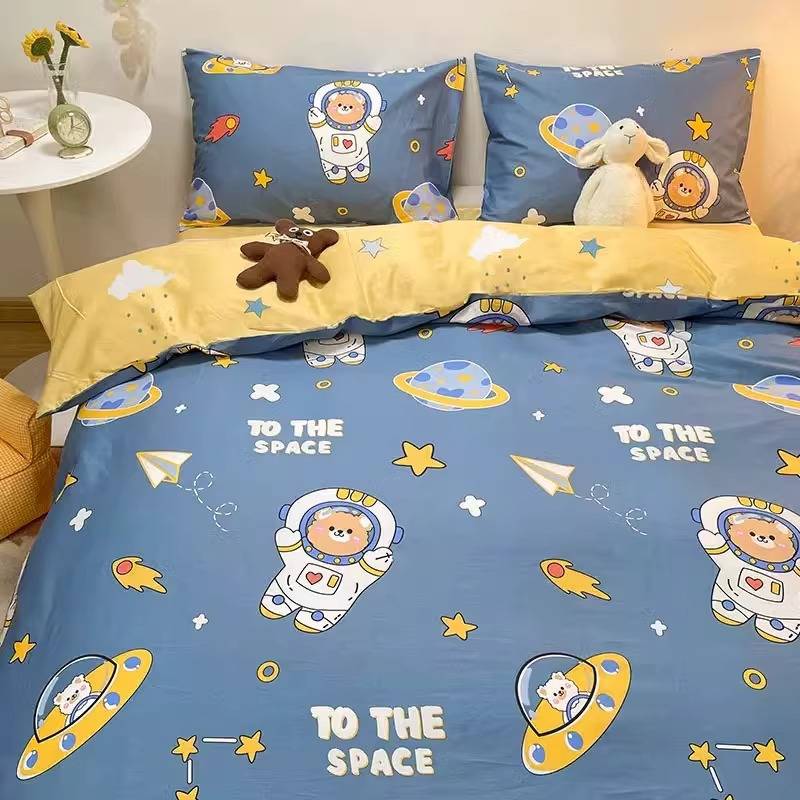 纯棉100全棉被套单件儿童卡通被罩幼儿园男孩120x150x200x230被单