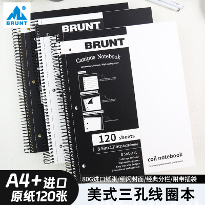 BRUNT主力螺旋线圈本A4加厚