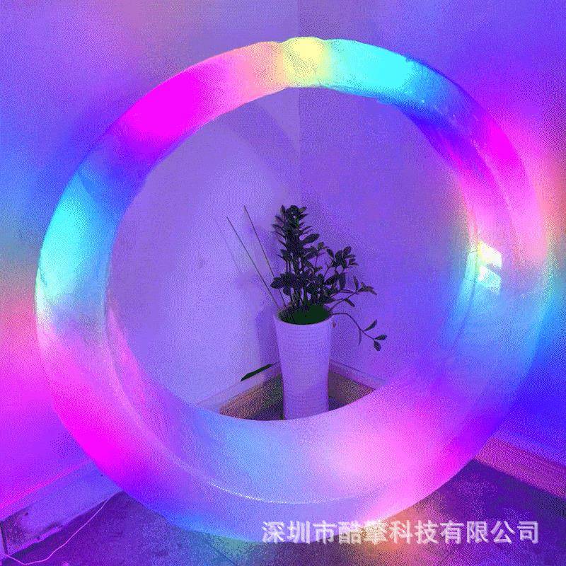 厂家LED月亮秋圆千外儿童乐游CQ-QQ01场户摇椅环吊椅LED发光秋千