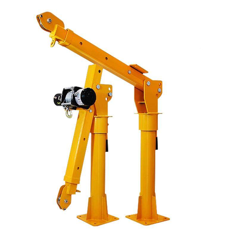 LQP车载机1吨随车小吊机架子吊货小型移动升机12V车随车吊伸缩提