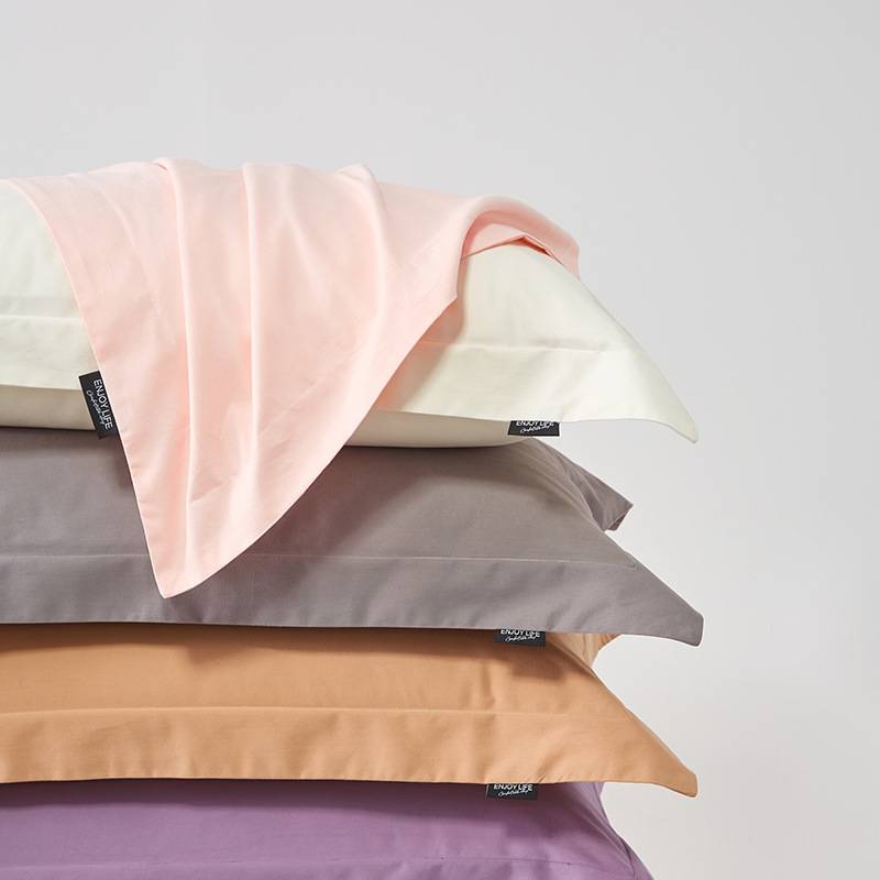 新款磨毛枕头套全棉纯棉枕套纯色成人家用单只装48x74cm