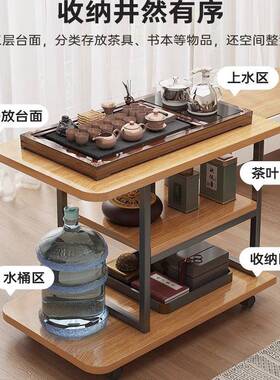 动沙发边几小桌子茶几家用客可厅茶桌茶台茶台ELD水柜小阳侧边移