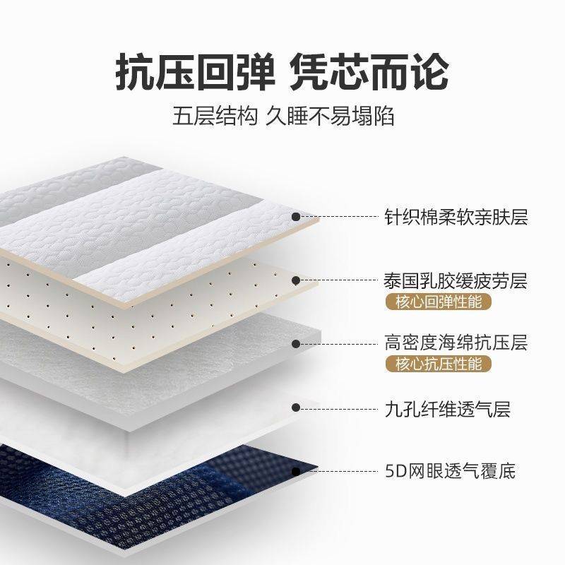 乳胶床垫子家用睡垫.米加厚宿舍出租房榻榻米海绵垫被床褥