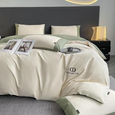 件套全棉纯棉家用撞长色被套南F-8866通家纺床品4绒四棉纯色床笠