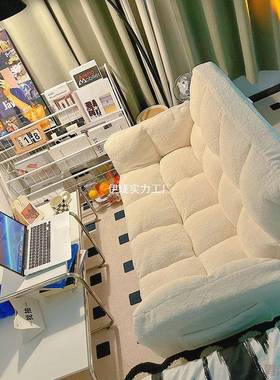 沙发小型装出租屋户卧37248室双人经济型服店两人发寝室布艺小沙